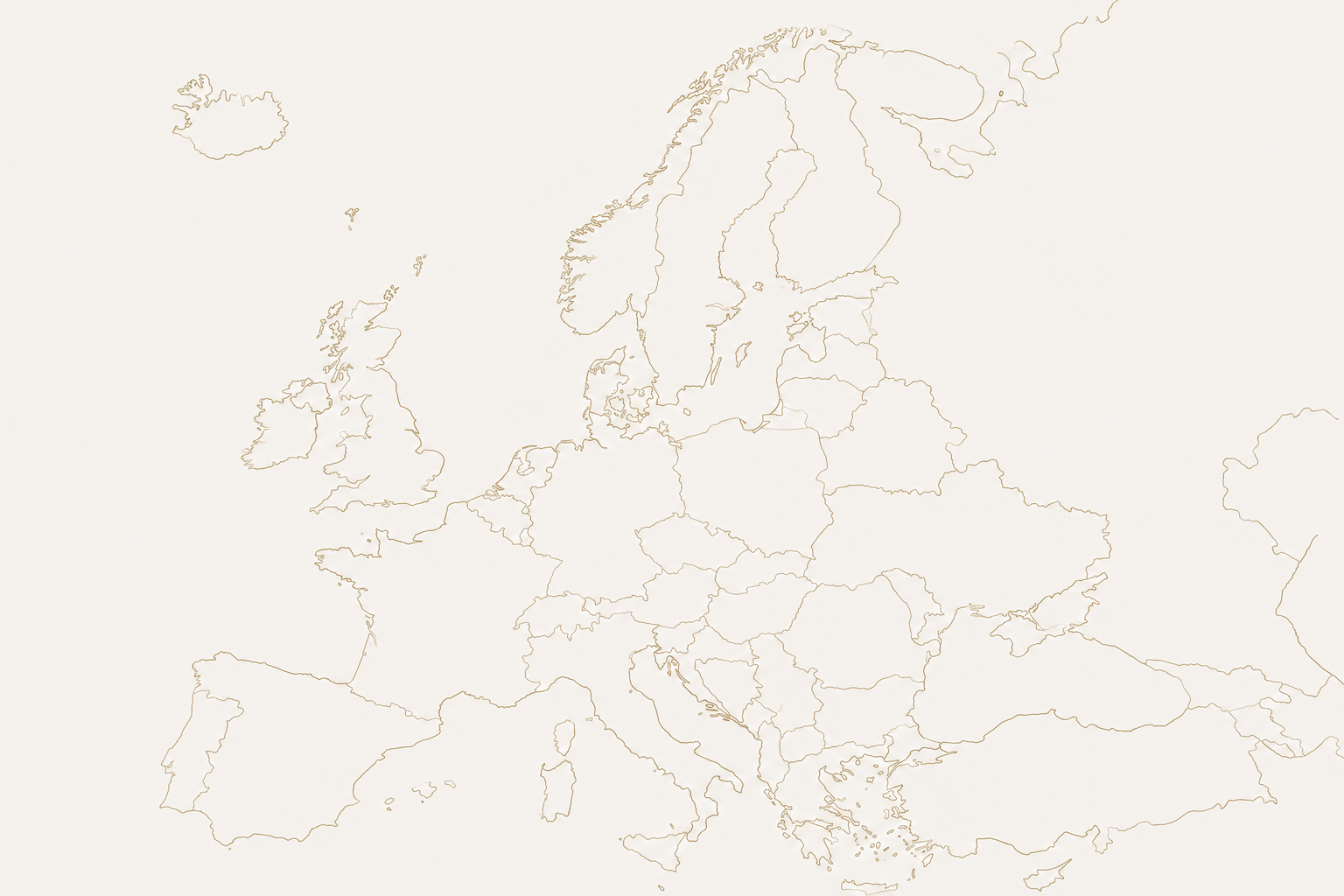 Kort over Europas vinlande